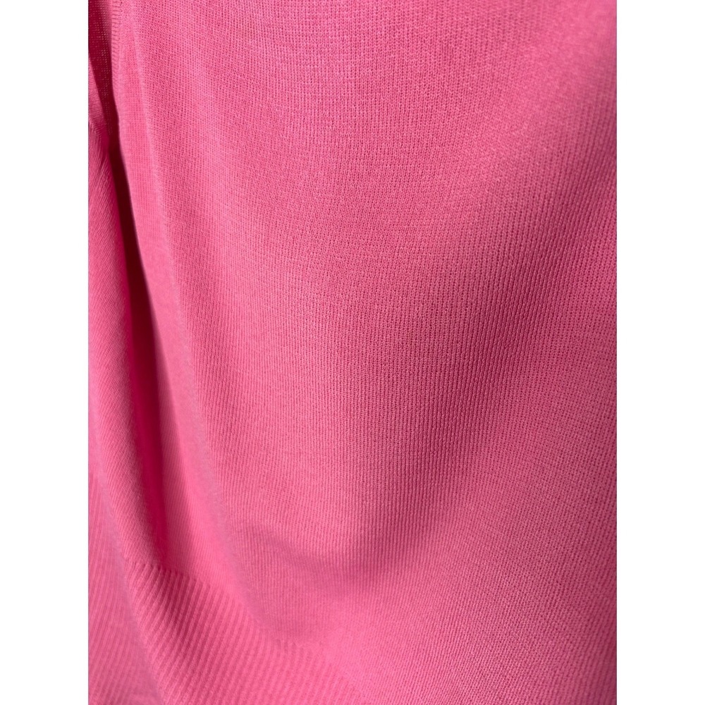 Ann Taylor LOFT Petite Pink Draped Neck Sleeveless Knit Top MP - Picture 5 of 9